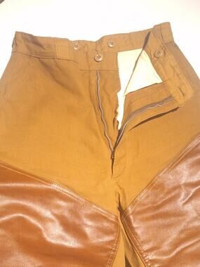 Canvasback Duck Hunting Pants Brush Guard Canvas Tan Vintage USA 28x28 NWOT